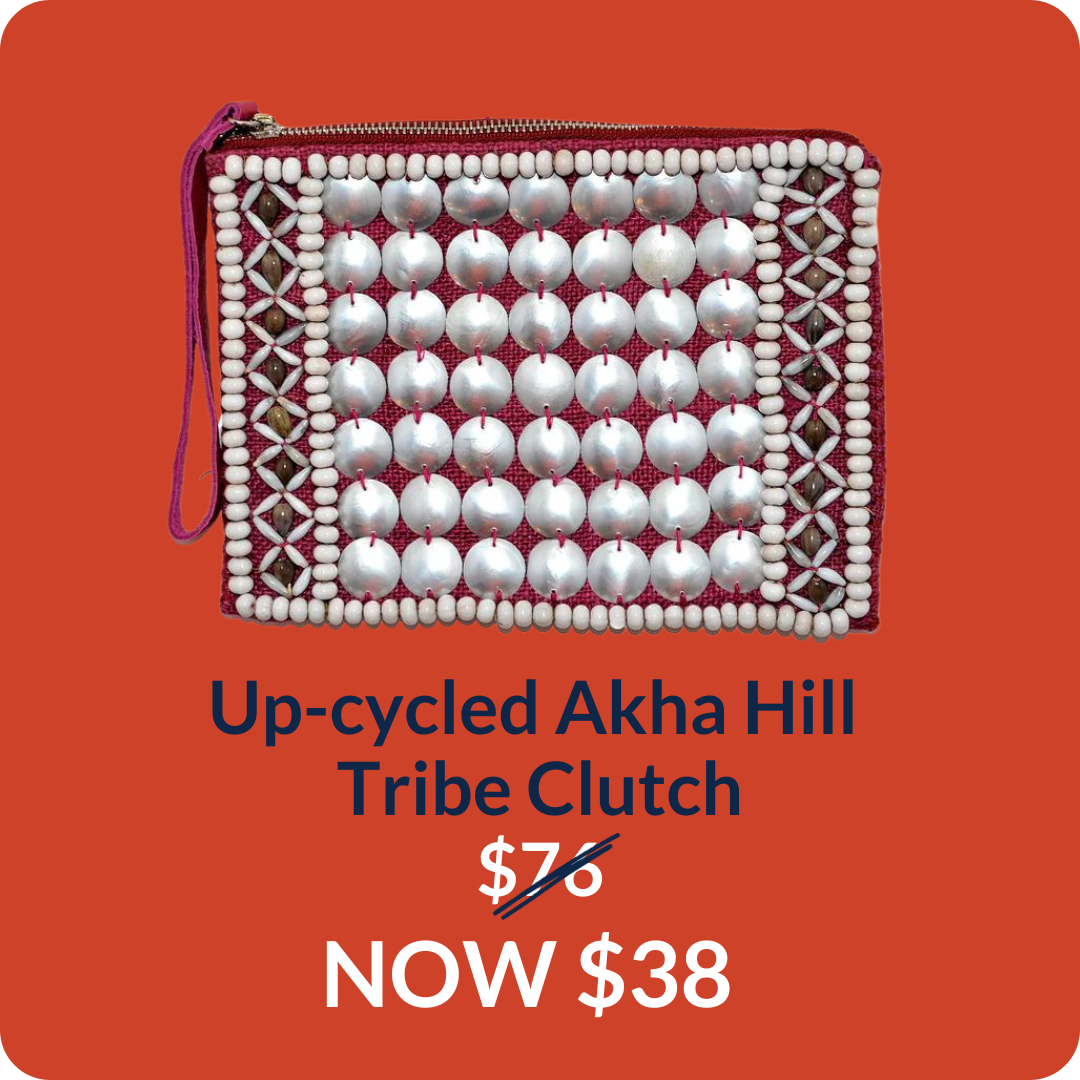 Up-cycled Akha Hill Tribe Clutch