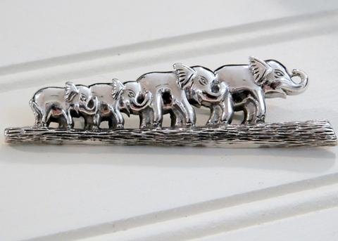 Elephant Family Broach
