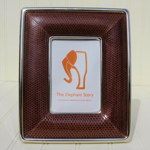 Brown Sea Snake-Nickel Plate Frame