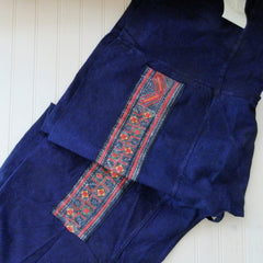 Fisherman Pants with Vintage Hill Tribe Fabric Patch (One Size Fits All)