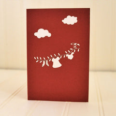 Vietnamese Hand-made Pop-up Card - Clothesline & Hangers