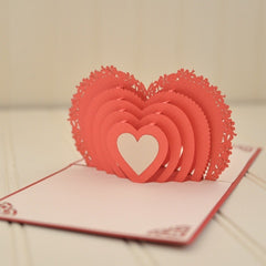 Vietnamese Hand-made Pop-up Card - Winged Heart