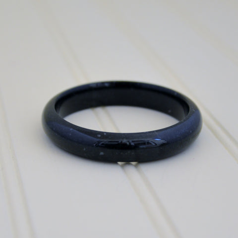 Burmese Black Jade Bangle