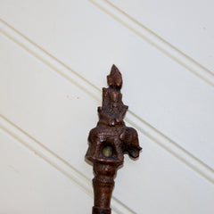 Khem Sak Tattoo Stick with Stand - Right Facing Elephant with Mahout