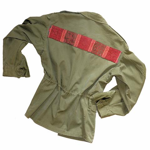 Vietnam Era Jungle Fatigue Jackets with Vintage Hmong Fabric (Medium/Short)