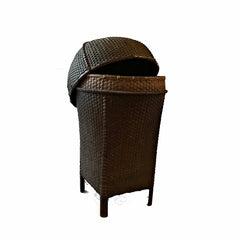 Antique Bamboo Rattan Basket with Lid