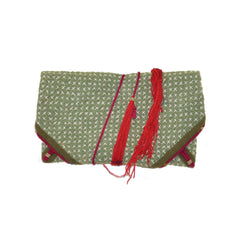 Hand Woven Wrap Clutch (Green)