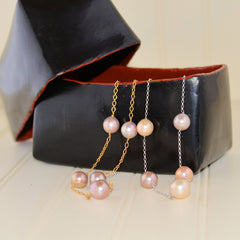 Baroque Pearls on Chain Necklace (20 inch)