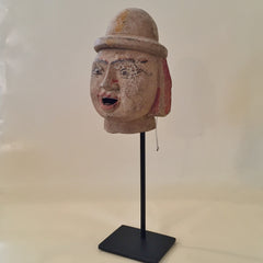 Antique Thai Puppet Head on Stand
