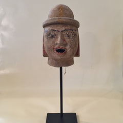 Antique Thai Puppet Head on Stand