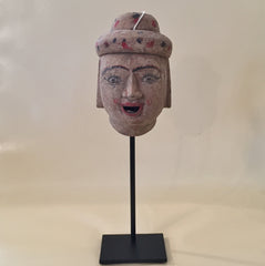 Antique Thai Puppet Head on Stand