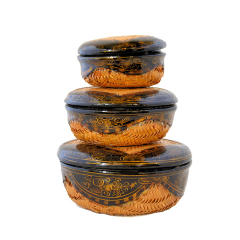 Lacquerware Nesting Boxes (set of 3)