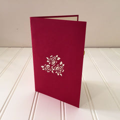 Vietnamese Hand-made Pop-up Card - Flower Basket Bouquet