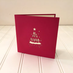 Vietnamese Hand-made Pop-up Card - Birthday Balloon Cart