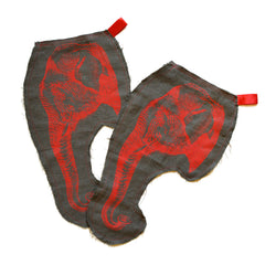 Linen Elephant Stocking