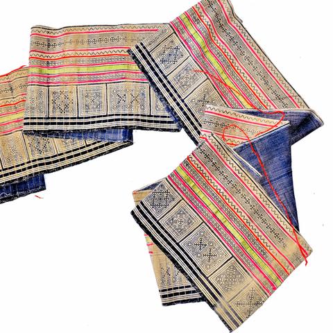 Vintage Hmong Hill Tribe Fabric (17" x 200")
