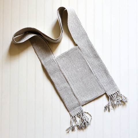 Yam Bag - Off-White with Black Pinstripe