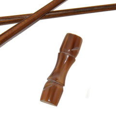 Water Buffalo Horn Bamboo Chopstick Holder (natural color)