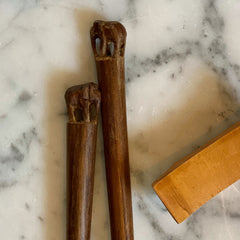 Chopsticks (set) - Hand-Carved Elephant