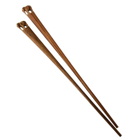 Chopsticks (set) - Hand-Carved Elephant