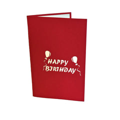 Pop-up "Happy Birthday" Card with Children in Background