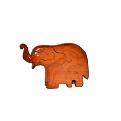 Wooden Animal Three Dimensional Puzzle (Mother and Baby)