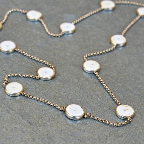 Conch Shells on Sterling Silver Chain