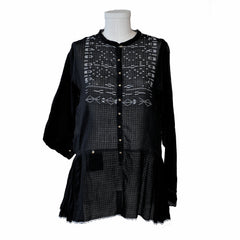 injiri Jamil Kamiz Top (Black)