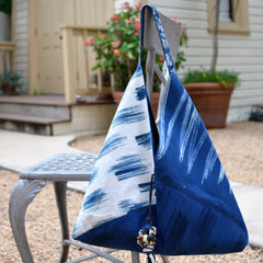 Hand-Painted Indigo Bag