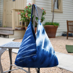 Hand-Painted Indigo Bag