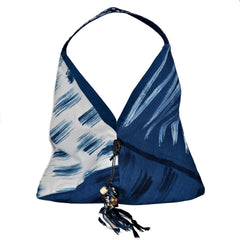 Hand-Painted Indigo Bag