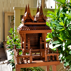 Thai Spirit House (two peaks)