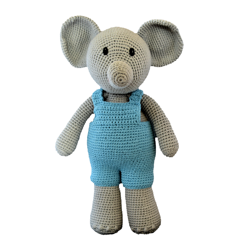 Crochet Elephant Plush Toy (Boy)