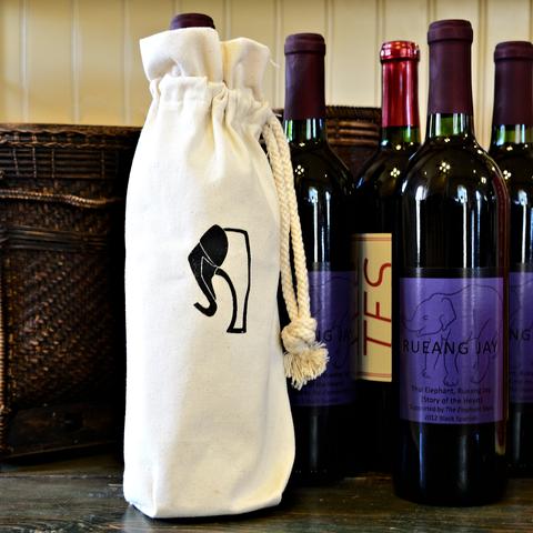 The Elephant Story Logo Bottle Bag