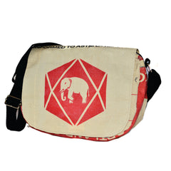 Elephant Cement Small Messenger Bag with Round Corners