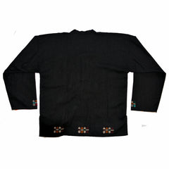 Black Hmong Jacket with Silver Buttons