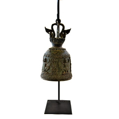 Temple Bell on Metal Stand (Garuda Buddhist God)