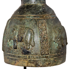 Elephant Temple Bell on Metal Stand (Walking Elephant)