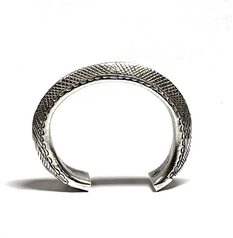 Vintage Silver Tribal Cuff Bracelet