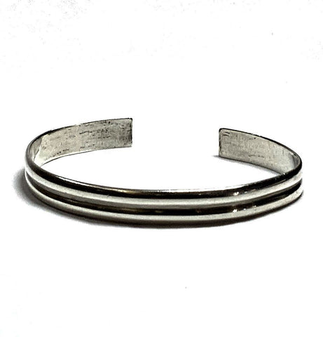 Vintage Silver Tribal Cuff Bracelet
