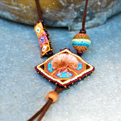 Hmong Embroidered Necklace