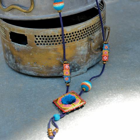Hmong Embroidered Necklace