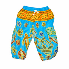 Childrens Elephant Print Pants - Multi-Color