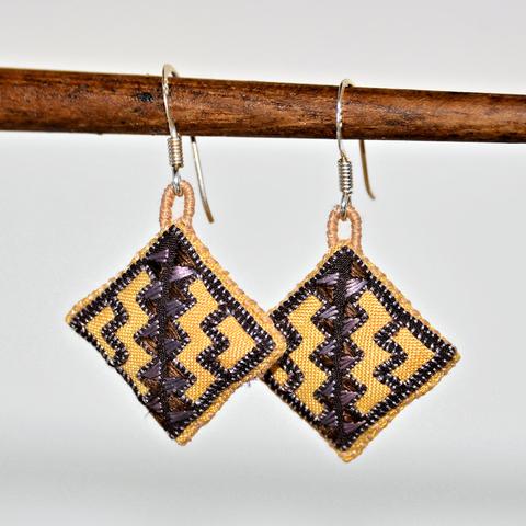 Hmong Herbal Earring - Yellow