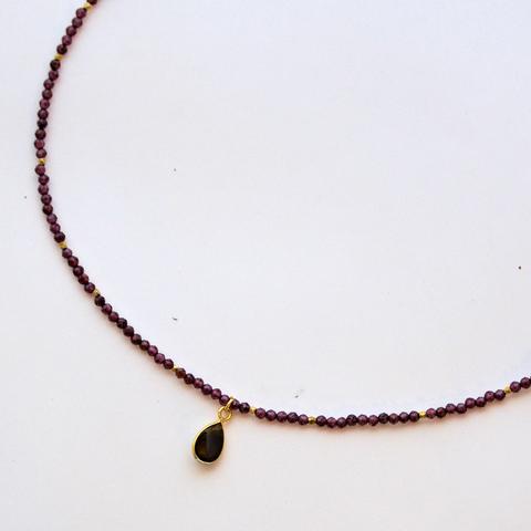 Garnet Bead Necklace