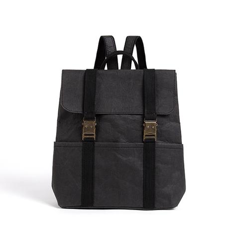 Omer Washable Paper Backpack - Black