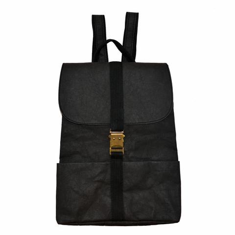 Yuvi Washable Paper Backpack - Black