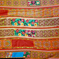 Vintage Hmong Hill Tribe Blanket (100" x 62")