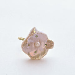 Freshwater Pearl Ring with Gemstones