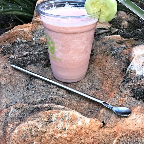 Stainless Steel Straw - Smoothie Straw Spoon